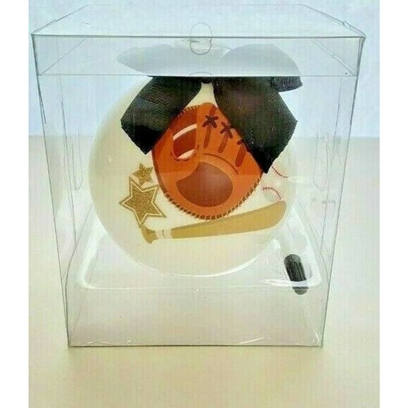 Personalized Baseball Christmas Ornament Ball Our Favorite Star - Picture 1 of 3